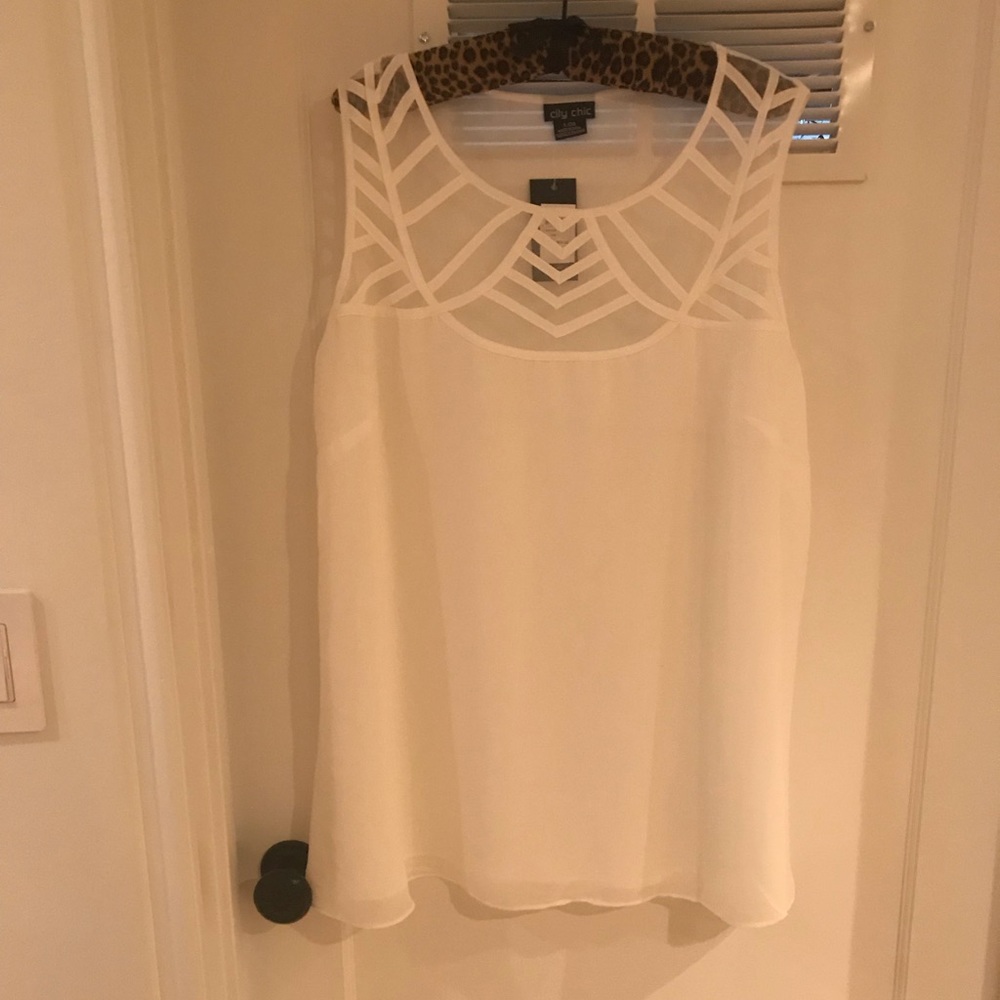 City Chic geometric top
